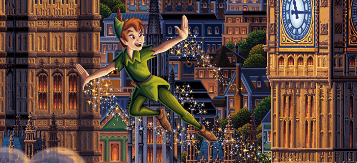 Peter Pan Learning to Fly – 11 x 14 Art Print