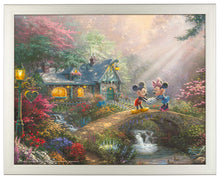 Load image into Gallery viewer, Disney Mickey and Minnie - Sweetheart Bridge - Standard Art Prints - ArtOfEntertainment.com