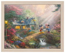 Load image into Gallery viewer, Disney Mickey and Minnie - Sweetheart Bridge - Standard Art Prints - ArtOfEntertainment.com