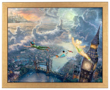 Load image into Gallery viewer, Tinker Bell and Peter Pan Fly to Never Land - Standard Art Prints - ArtOfEntertainment.com