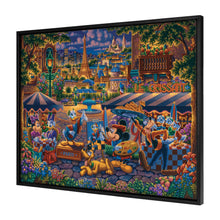 Load image into Gallery viewer, Disney Mickey and Friends Painting in Paris - 30" x 37" Canvas Wall Murals (Onyx Black Frame) Canvas Wall Murals - Art Of Entertainment