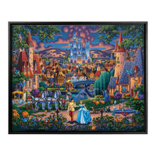 Load image into Gallery viewer, Disney Cinderella's Enchanted Evening - 30" x 37" Canvas Wall Murals (Onyx Black Frame) Canvas Wall Murals - Art Of Entertainment