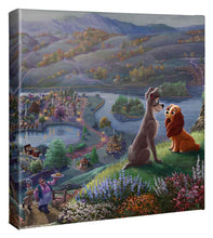 Load image into Gallery viewer, Lady and the Tramp Falling In Love - 14" X 14" 103912