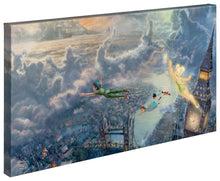 Load image into Gallery viewer, Tinker Bell and Peter Pan Fly to Neverland - Gallery Wrapped Canvas - Art Of Entertainment