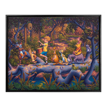 Load image into Gallery viewer, Disney Winnie the Pooh - A Heroes Parade - 30" x 37" Canvas Wall Murals (Onyx Black Frame) - Art Of Entertainment