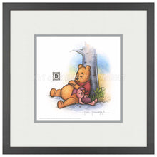 Load image into Gallery viewer, Winnie the Pooh and Piglet Napping - 15" x 15" Framed Paper Print - Art Of Entertainment