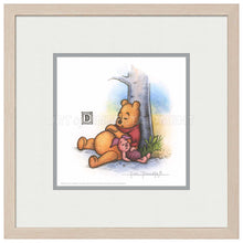 Load image into Gallery viewer, Winnie the Pooh and Piglet Napping - 15" x 15" Framed Paper Print - Art Of Entertainment