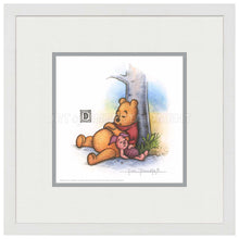 Load image into Gallery viewer, Winnie the Pooh and Piglet Napping - 15" x 15" Framed Paper Print - Art Of Entertainment