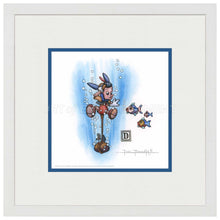 Load image into Gallery viewer, Pinocchio Under Water - 15" x 15" Framed Paper Print - Art Of Entertainment