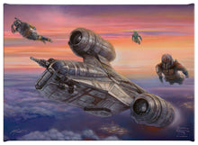 Load image into Gallery viewer, <em>The Mandalorian</em>™ - The Escort - 10" x 14" Gallery Wrapped Canvas - Art Of Entertainment