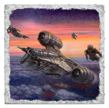 Load image into Gallery viewer, <em>The Mandalorian</em>™ - The Escort - 14" x 14" Metal Box Art - Art Of Entertainment