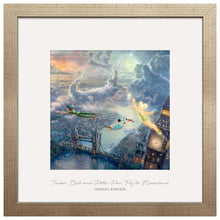 Load image into Gallery viewer, Tinker Bell and Peter Pan Fly to Neverland - 17.5" x 17.5" Prominence 110143