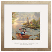 Load image into Gallery viewer, Mickey and Minnie Lighthouse Cove - 17.5" x 17.5" Prominence 110146