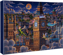 Load image into Gallery viewer, Peter Pan Learning to Fly - 11" x 14" Gallery Wrapped Canvas 111504