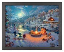 Load image into Gallery viewer, Disney Mickey and Minnie Christmas Lodge - Standard Art Prints