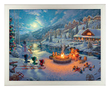 Load image into Gallery viewer, Disney Mickey and Minnie Christmas Lodge - Standard Art Prints
