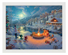 Load image into Gallery viewer, Disney Mickey and Minnie Christmas Lodge - Standard Art Prints