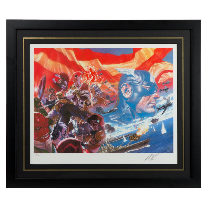 Captain America: WIA Lithograph - Limited Edition Paper Framed Limited Edition Paper - Art Of Entertainment