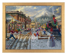 Load image into Gallery viewer, Disney Mickey and Minnie Candy Cane Express - Standard Art Prints