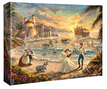 Load image into Gallery viewer, Disney Little Mermaid Celebration of Love - 8" x 10" Gallery Wrapped Canvas - Art Of Entertainment