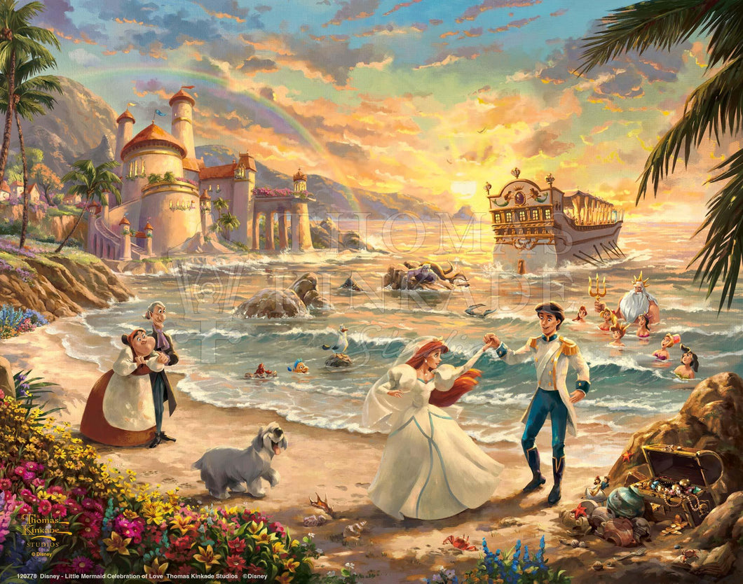 Disney Little Mermaid Celebration of Love - Standard Art Prints - Art Of Entertainment