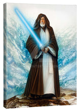 Load image into Gallery viewer, The Jedi Master - 24" x 18" Gallery Wrapped Canvas - Art Of Entertainment