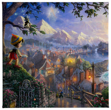 Load image into Gallery viewer, Gallery Wrapped Canvas Pinocchio Wishes Upon A Star