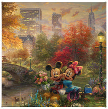Load image into Gallery viewer, Mickey and Minnie - Sweetheart Central Park - Gallery Wrapped Canvas - Art Of Entertainment
