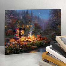 Load image into Gallery viewer, Mickey and Minnie Sweetheart Campfire - 11" x 14" Art Print 97482