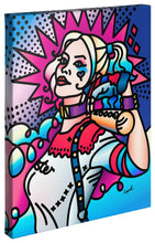 Load image into Gallery viewer, a painting of a wall with a picture of a person on it