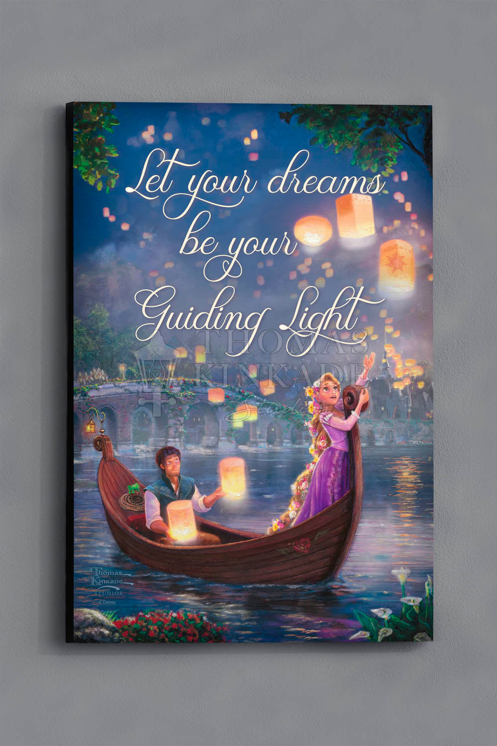 Disney Tangled - Let Your Dreams Be Your Guiding Light - Wood Sign