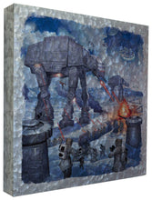 Load image into Gallery viewer, a painting of a man on a stone wall
