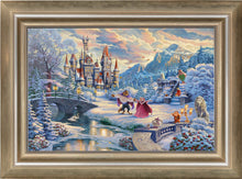 Load image into Gallery viewer, Beauty and the Beast's Winter Enchantment - Limited Edition Canvas (JE - Jewel Edition) - ArtOfEntertainment.com