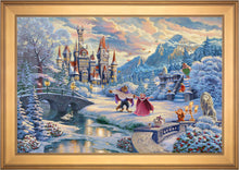 Load image into Gallery viewer, Beauty and the Beast's Winter Enchantment - Limited Edition Canvas (JE - Jewel Edition) - ArtOfEntertainment.com