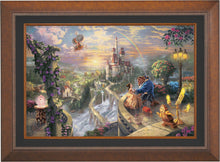 Load image into Gallery viewer, Beauty and the Beast Falling in Love - Limited Edition Canvas (JE - Jewel Edition) - ArtOfEntertainment.com