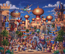 Load image into Gallery viewer, Aladdin - Celebration in Agrabah - Limited Edition Canvas - AP - (Unframed)