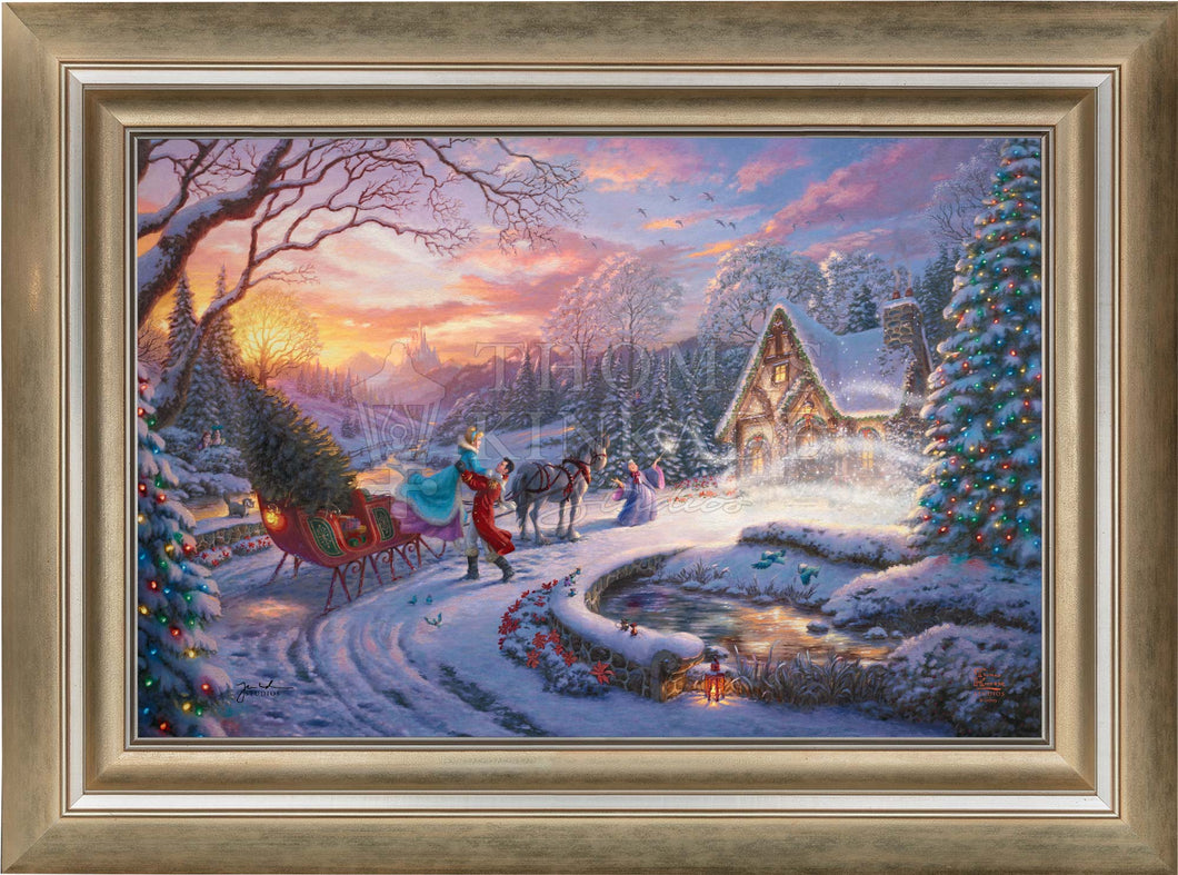 Disney Cinderella Bringing Home the Tree - Limited Edition Canvas (SN - Standard Numbered)