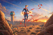 Load image into Gallery viewer, Captain Marvel - Dawn of A New Day - Limited Edition Canvas - SN - (Unframed)
