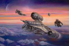 Load image into Gallery viewer, The Mandalorian - The Escort - Limited Edition Canvas (SN - Standard Numbered) - ArtOfEntertainment.com