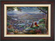 Load image into Gallery viewer, Disney Lady and the Tramp Falling in Love - Limited Edition Canvas (SN - Standard Numbered) - ArtOfEntertainment.com