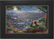Load image into Gallery viewer, Disney Lady and the Tramp Falling in Love - Limited Edition Canvas (SN - Standard Numbered) - ArtOfEntertainment.com