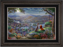 Load image into Gallery viewer, Disney Lady and the Tramp Falling in Love - Limited Edition Canvas (SN - Standard Numbered) - ArtOfEntertainment.com