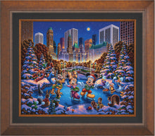 Load image into Gallery viewer, Mickey and Friends Skating in Central Park - Limited Edition Canvas (AP - Artist Proof) - ArtOfEntertainment.com