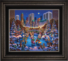 Load image into Gallery viewer, Mickey and Friends Skating in Central Park - Limited Edition Canvas (AP - Artist Proof) - ArtOfEntertainment.com