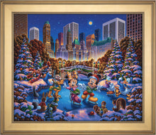 Load image into Gallery viewer, Mickey and Friends Skating in Central Park - Limited Edition Canvas (SN - Standard Numbered) - ArtOfEntertainment.com