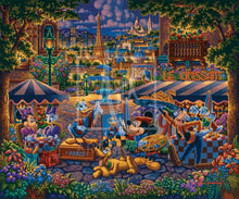 Load image into Gallery viewer, Mickey and Friends Painting in Paris - Limited Edition Canvas - SN - (Unframed)