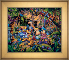 Load image into Gallery viewer, Mickey and Friends Exploring the Jungle - Limited Edition Canvas (SN - Standard Numbered) - ArtOfEntertainment.com