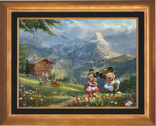 Load image into Gallery viewer, Disney Mickey and Minnie in the Alps - Limited Edition Canvas (JE - Jewel Edition)