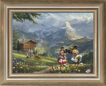 Load image into Gallery viewer, Mickey and Minnie in Alps - Limited Edition Canvas (SN - Standard Numbered) - ArtOfEntertainment.com