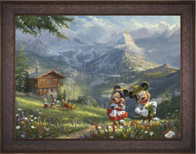 Load image into Gallery viewer, Mickey and Minnie in Alps - Limited Edition Canvas (SN - Standard Numbered) - ArtOfEntertainment.com